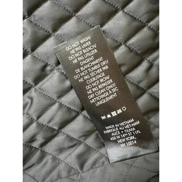 Alice + Olivia Jerri Color Block Faux Fur Coat Jacket Womens Size S Mobwife - Picture 10 of 11